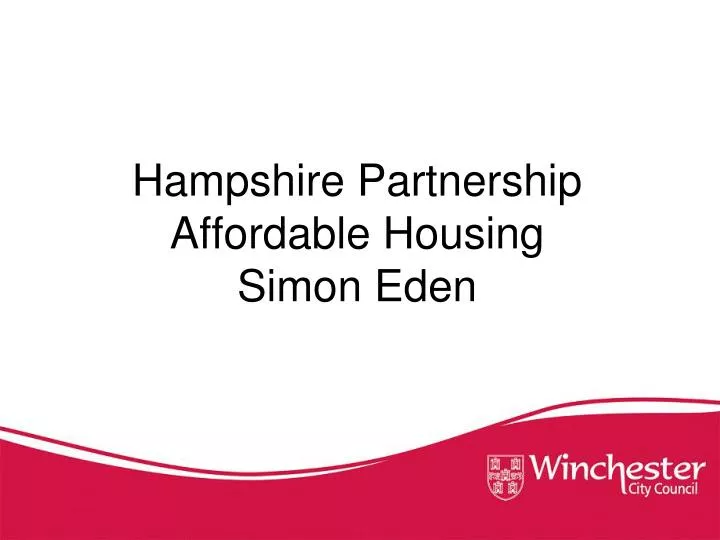 hampshire partnership affordable housing simon eden
