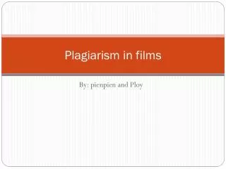 Plagiarism in films