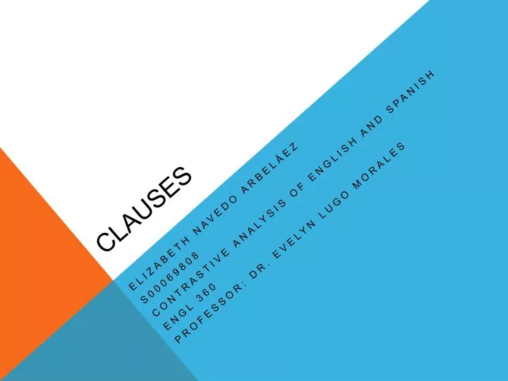 clauses