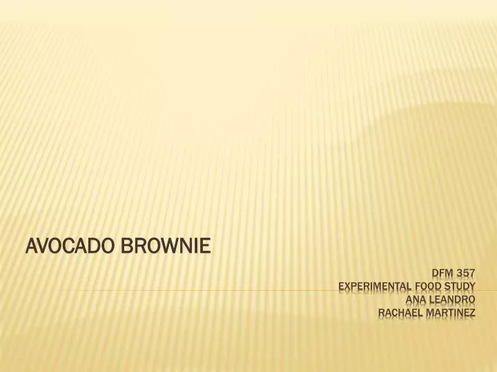 avocado brownie