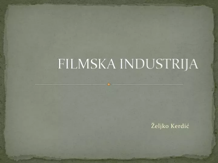 filmska industrija