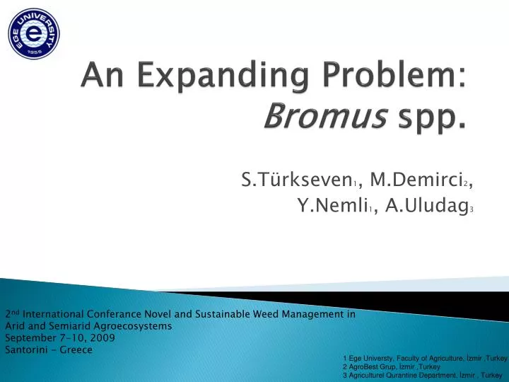 an expanding problem bromus spp