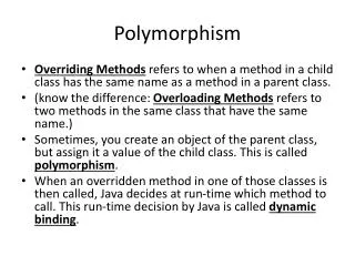 Polymorphism