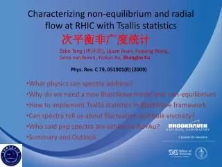 Characterizing non-equilibrium and radial flow at RHIC with Tsallis statistics