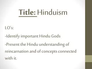 title hinduism