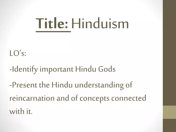 title hinduism