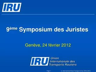 9 me symposium des juristes