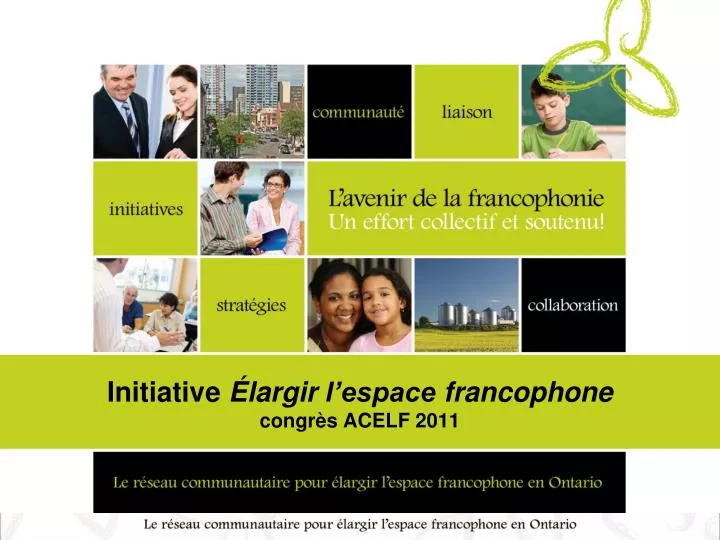 initiative largir l espace francophone congr s acelf 2011