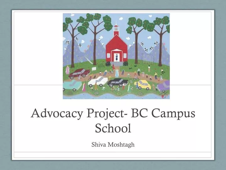 advocacy project bc campus school