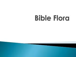 Bible Flora