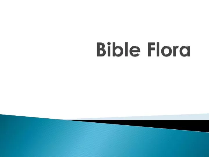bible flora