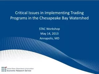 Critical Issues in Implementing Trading Programs in the Chesapeake Bay Watershed