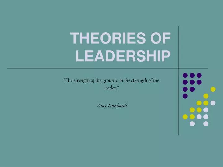 theories of leadership