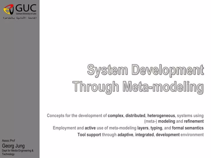 system development through meta modeling