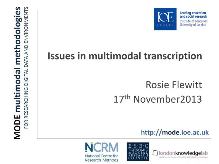 mode multimodal methodologies for researching digital data and environments