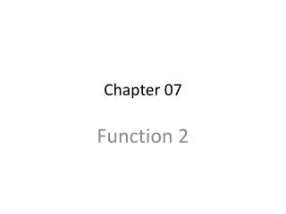 Chapter 07