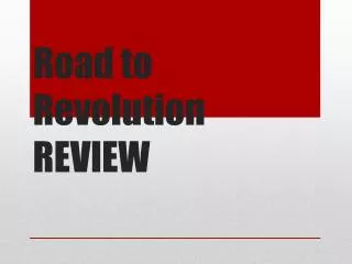 road to revolution review