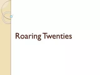 roaring twenties
