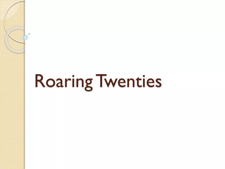 roaring twenties