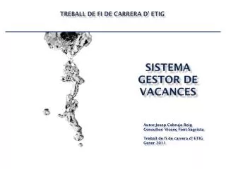 sistema gestor de vacances