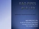 RAO PIPES PVT. LTD. - slide 1