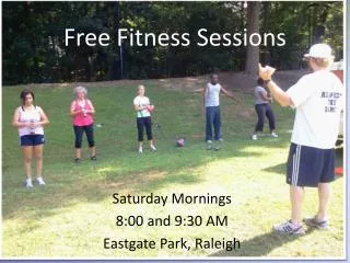 Free Fitness Sessions