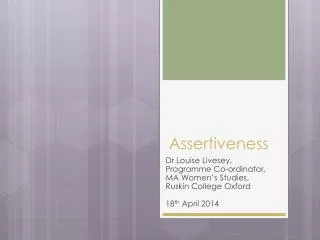 Assertiveness