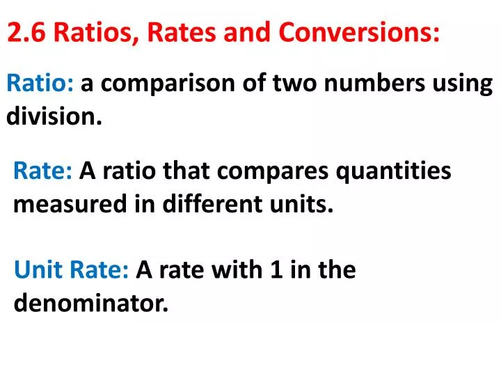 2 6 ratios rates and conversions