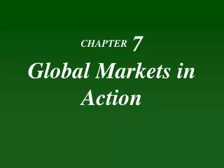 CHAPTER 7 Global Markets in Action