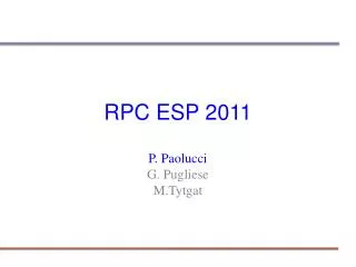 RPC ESP 2011