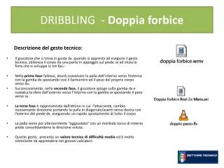 dribbling doppia forbice