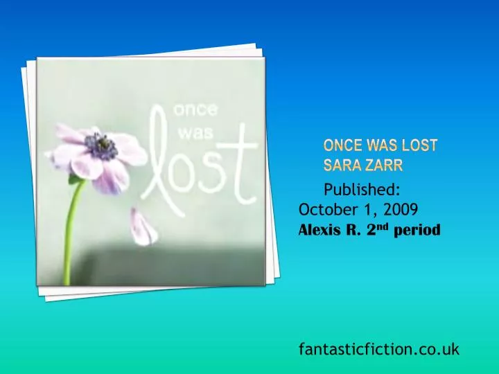 once was lost sara zarr
