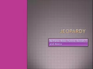 Jeopardy