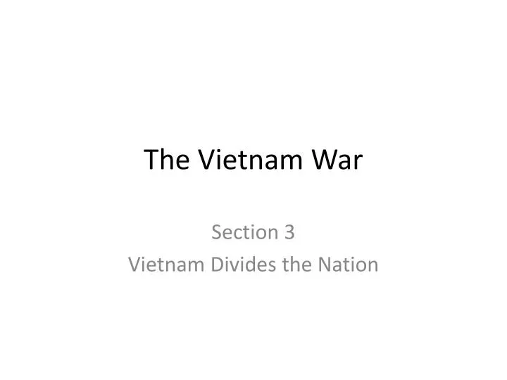 the vietnam war