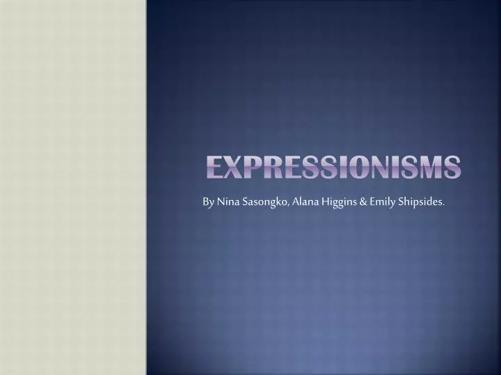 expressionisms