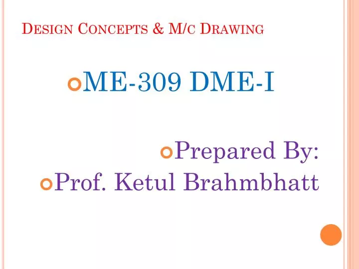 design concepts m c drawing