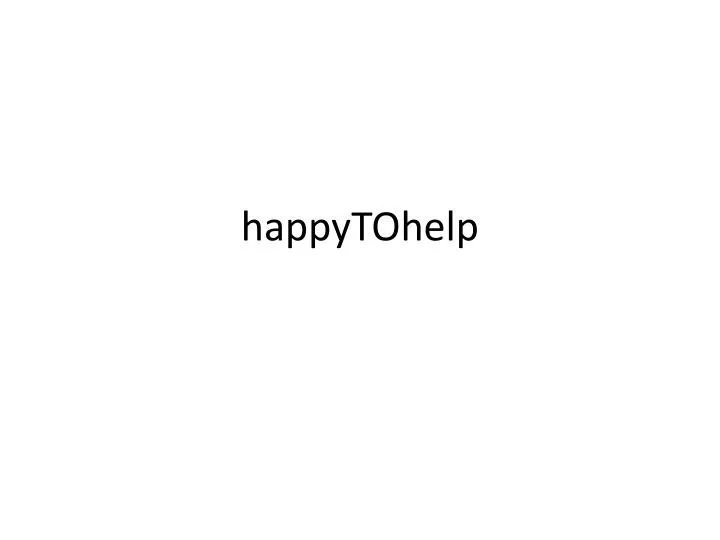 happytohelp