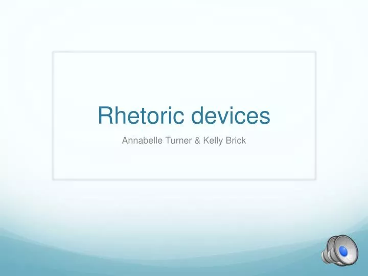 rhetoric devices