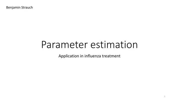 parameter estimation