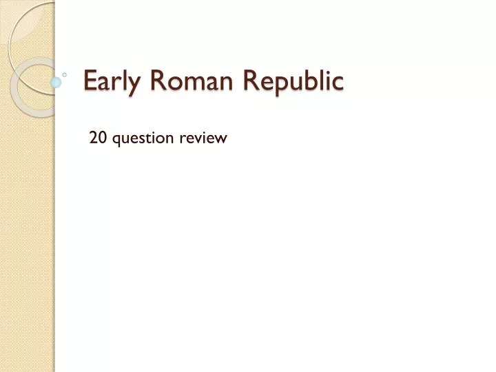 early roman republic
