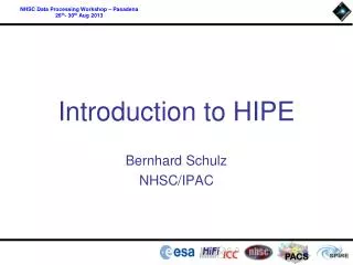 Introduction to HIPE