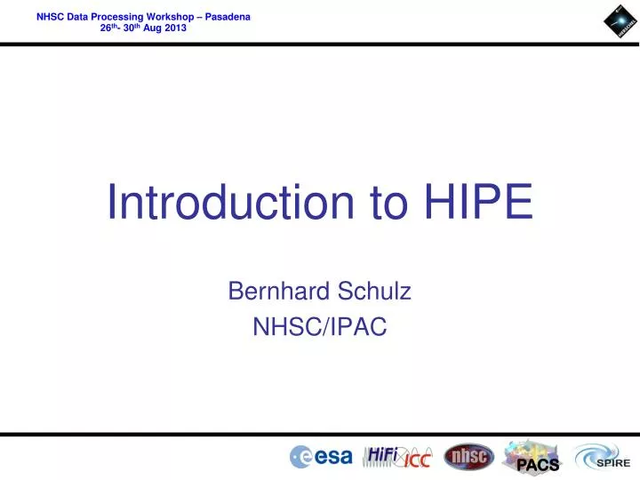 introduction to hipe