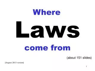 Laws