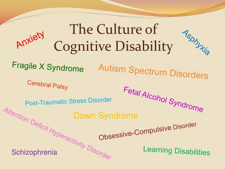 the culture of cognitive disability