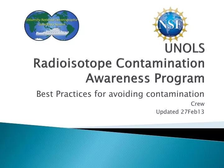 unols radioisotope contamination awareness program