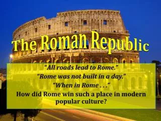 The Roman Republic