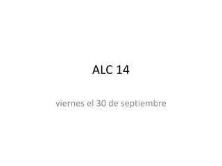 ALC 14