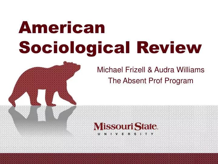 american sociological review