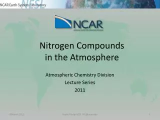 Nitrogen Compounds in the Atmosphere