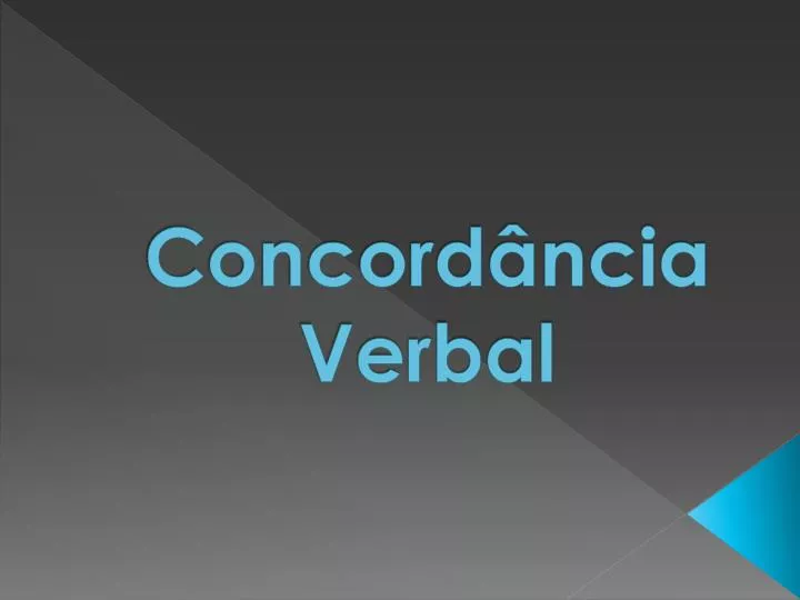 concord ncia verbal